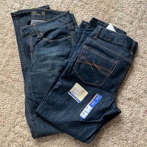 SOLD NWT 2pair Faded Glory Straight leg 8 P jeans